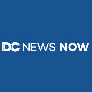 DC News Now logo on blue background