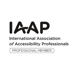 Graphic: "International Association of Accessibility Professionals, Professional Member"